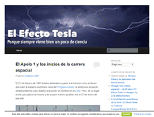 Tablet Screenshot of elefectotesla.com